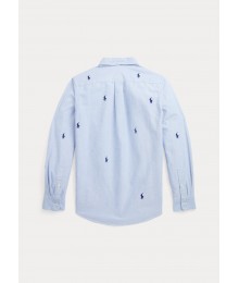 Polo Ralph Lauren Blue Pony Cotton L/S Shirt